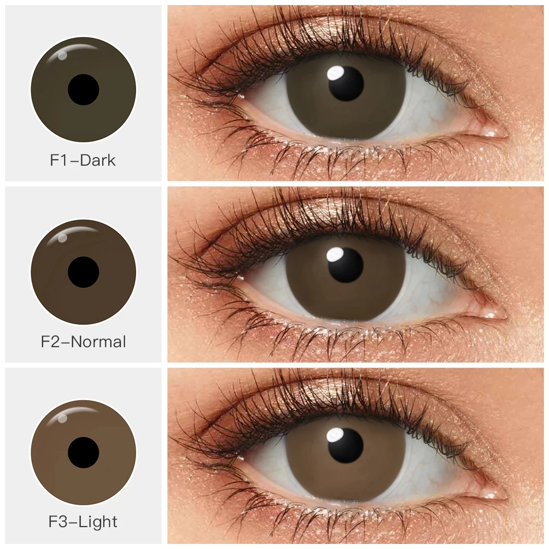 1pair Prosthetic Contact Lens Artificial Eye Contact Lenses Iris Lens for People with Eye Defects Glaucoma Eye