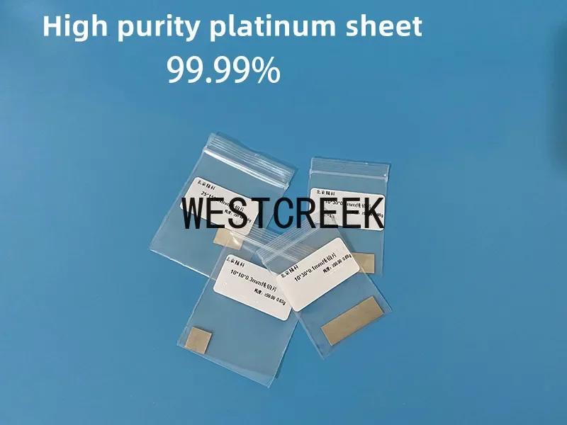 

Laboratory Scientific Research Grade Pure Platinum Sheet Pt Sheet Purity 99.99% Can Be Invoiced and Customized with Certificate