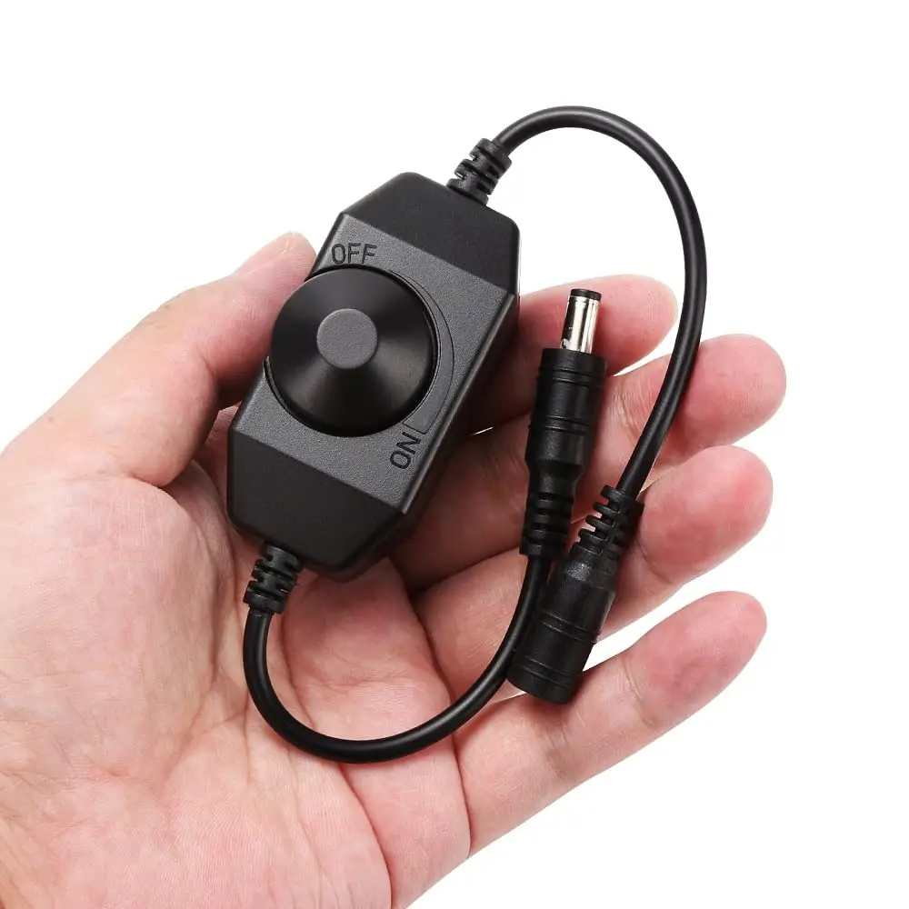 عالية الجودة لون واحد LED قطاع ضوء LED باهتة 12 فولت 2A 24 واط مقبض LED باهتة يعتم التبديل على إيقاف