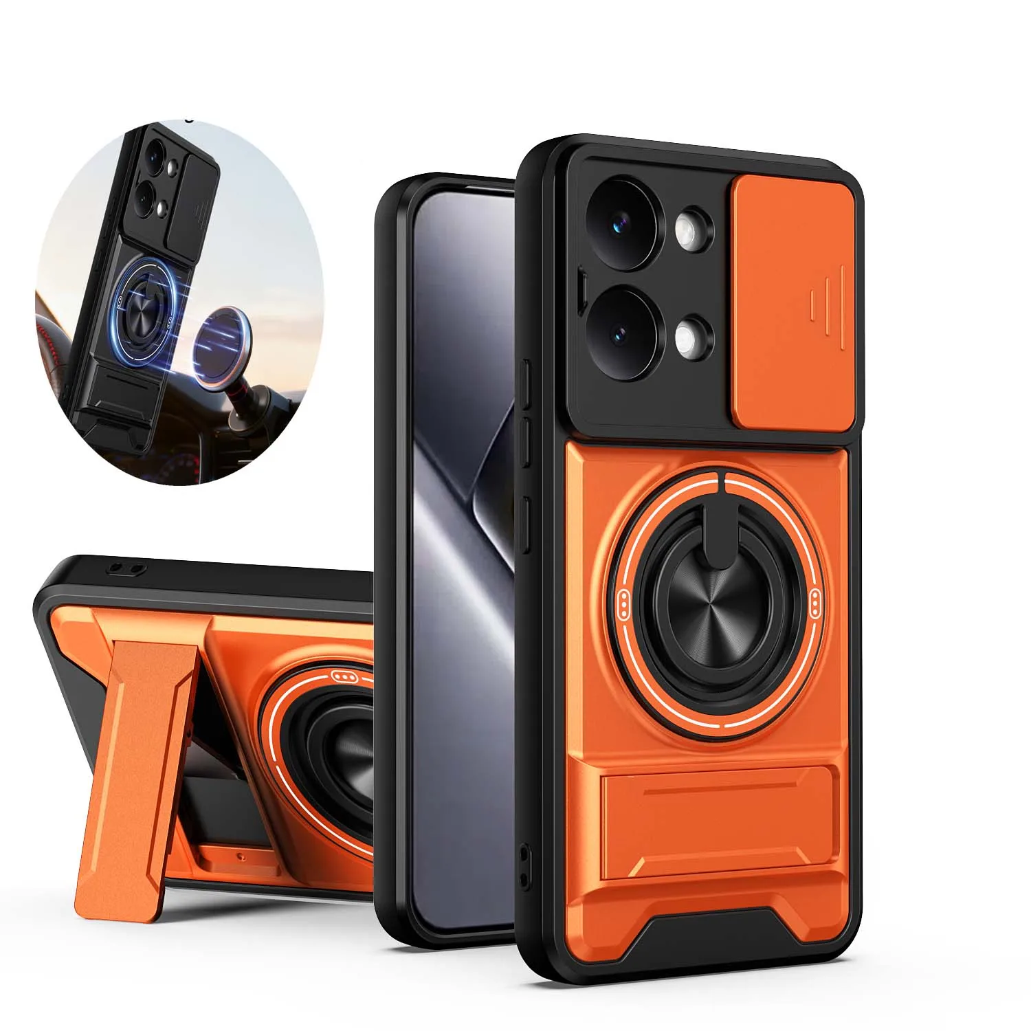 Coque antichoc avec protection coulissante pour objectif Csee pour Mi Poco X8 Pro Max, compatible avec Mi Poco X6 X7 X8 Pro