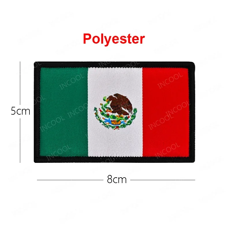 USA Germany France Israel Russia Chile Mexico Spain UK Italy Australia Canada Brazil Peru Flag Polyester Patch Decoration Badges