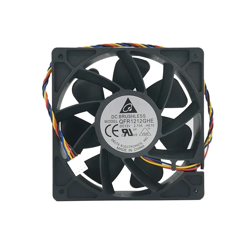 

+New 12cm For QFR1212GHE 12V 2.70A 12038 120MM 6000RPM Server Fan Cooling Delta