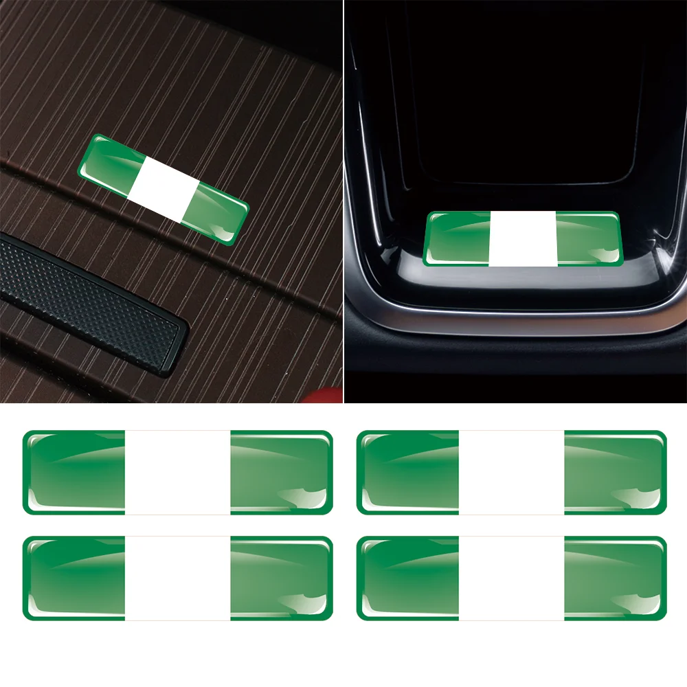 

4/10/20pcs Nigeria Flag 3D Epoxy Resin Car Sticker Body Trunk Sticker Car Motorcycle Personalized Decor Sticker Car Accessories