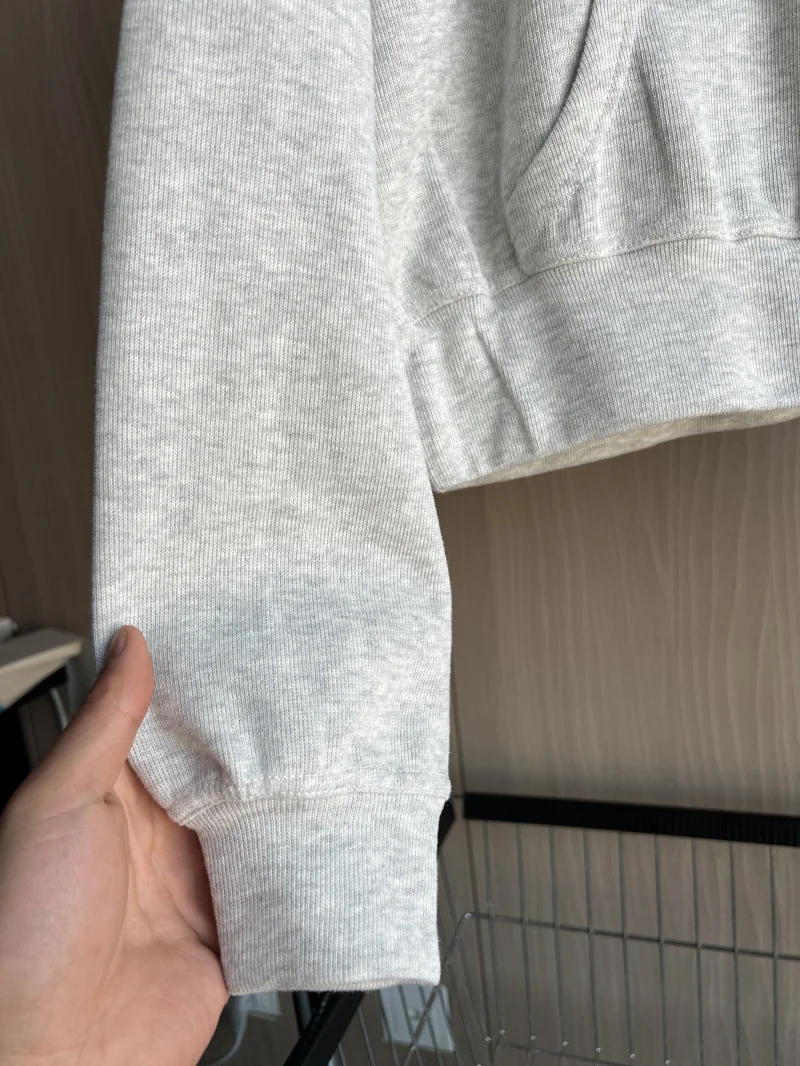 ชุดเซ็ตเสื้อฮู้ดมีฮู้ดผ้าฝ้ายและกางเกงจ็อกเกอร์เย็บติดกัน รุ่นใหม่สำหรับฤดูใบไม้ผลิปี 2025 ของผู้หญิง แบรนด์ ETJ