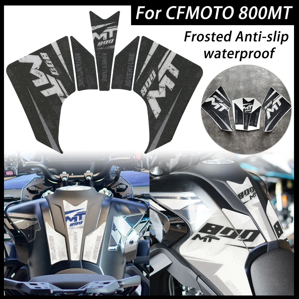 

For CFMOTO 800MT 800 MT Fuel Tank Stickers Frosted Anti-slip Motorcycle Body Modification Protection Moto Decals Accessories