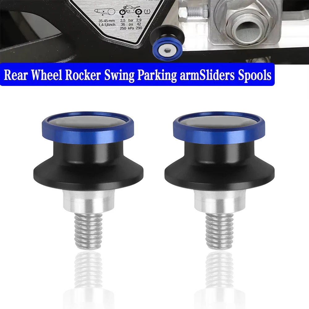 

For BMW S1000RR S1000R S1000XR M1000RR S1000 R/RR HP4 Rear Wheel Rocker Swing Parking armSliders Spools CNC Stand Screw Paddock