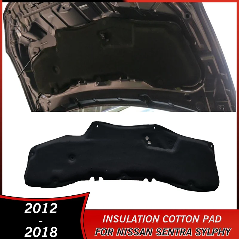 2012-2018 Sound Heat Insulation Cotton Pad for Nissan Sentra Sylphy 2012 2013 2014 2015 2016 2017 2018 Accessories Soundproof