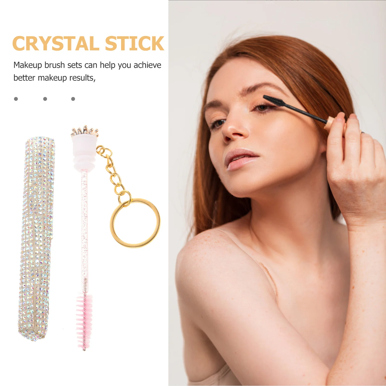 أنبوب رمش فرشاة لاش عصا قضيب للحواجب ماسكارا المحمولة ماكياج أداة السفر الأساسية رمش مشط الحاجب فرشاة #1