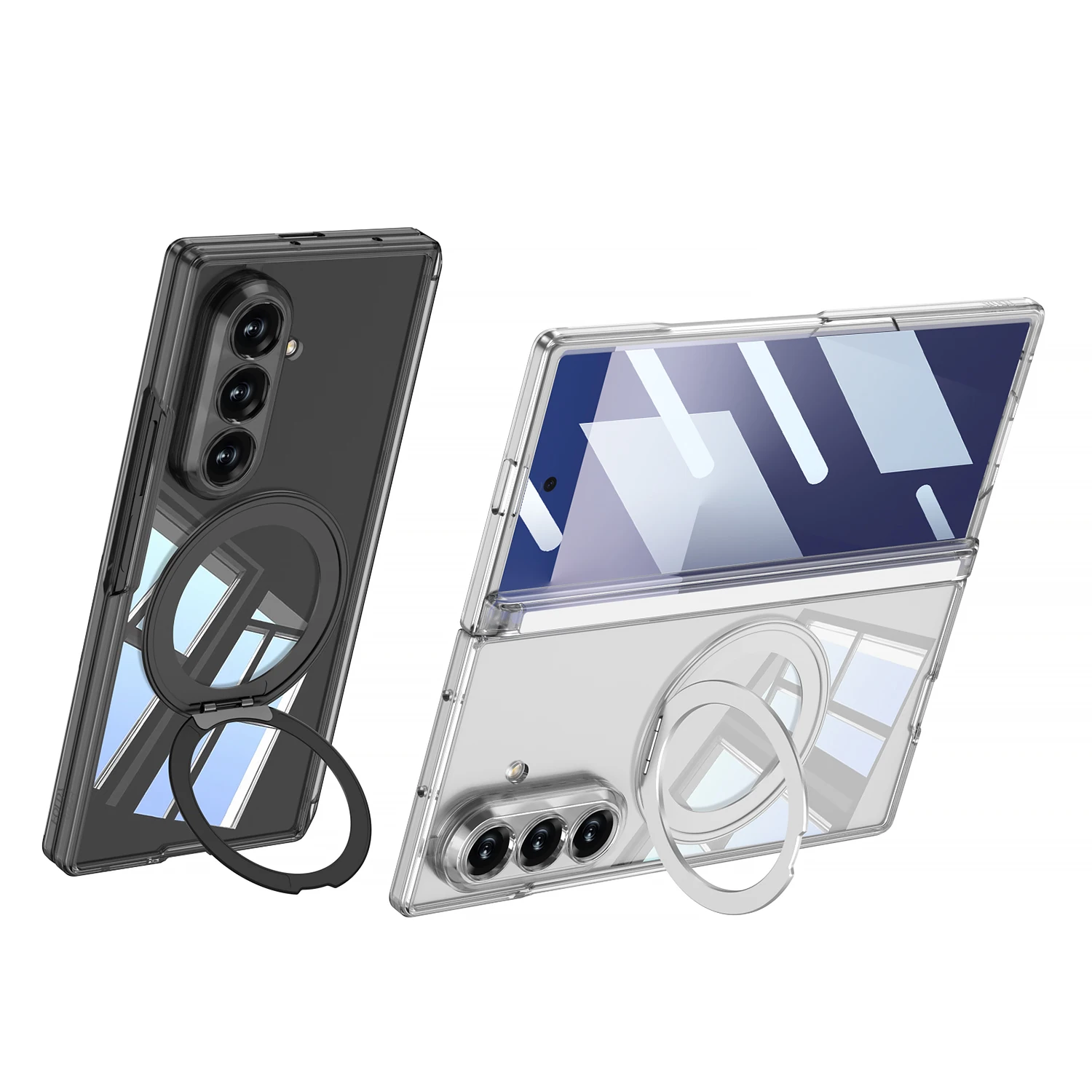 Magnetyczny uchwyt pierścieniowy do Samsung Galaxy Z Fold 8 Ultra kompatybilny z Magsafe, osłona ekranu z funkcją ładowania, etui do Galaxy Z Fold 7 — zdjęcie produktu 2
