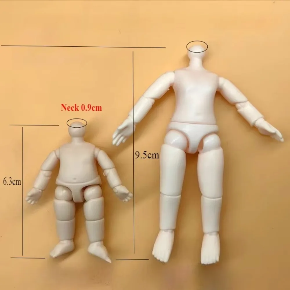 New 3in 4in Height Figure Dolls PVC Multiple Joints Muscle Body Doll Anime Doll Durable BJD Doll Body for Doll Customized