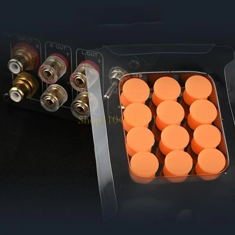Best Seller 12 Pieces Dust Proof Cover Durable Audio RCA Connector Dust Cap Protector RCA Female Jack Cover Cap for DVD