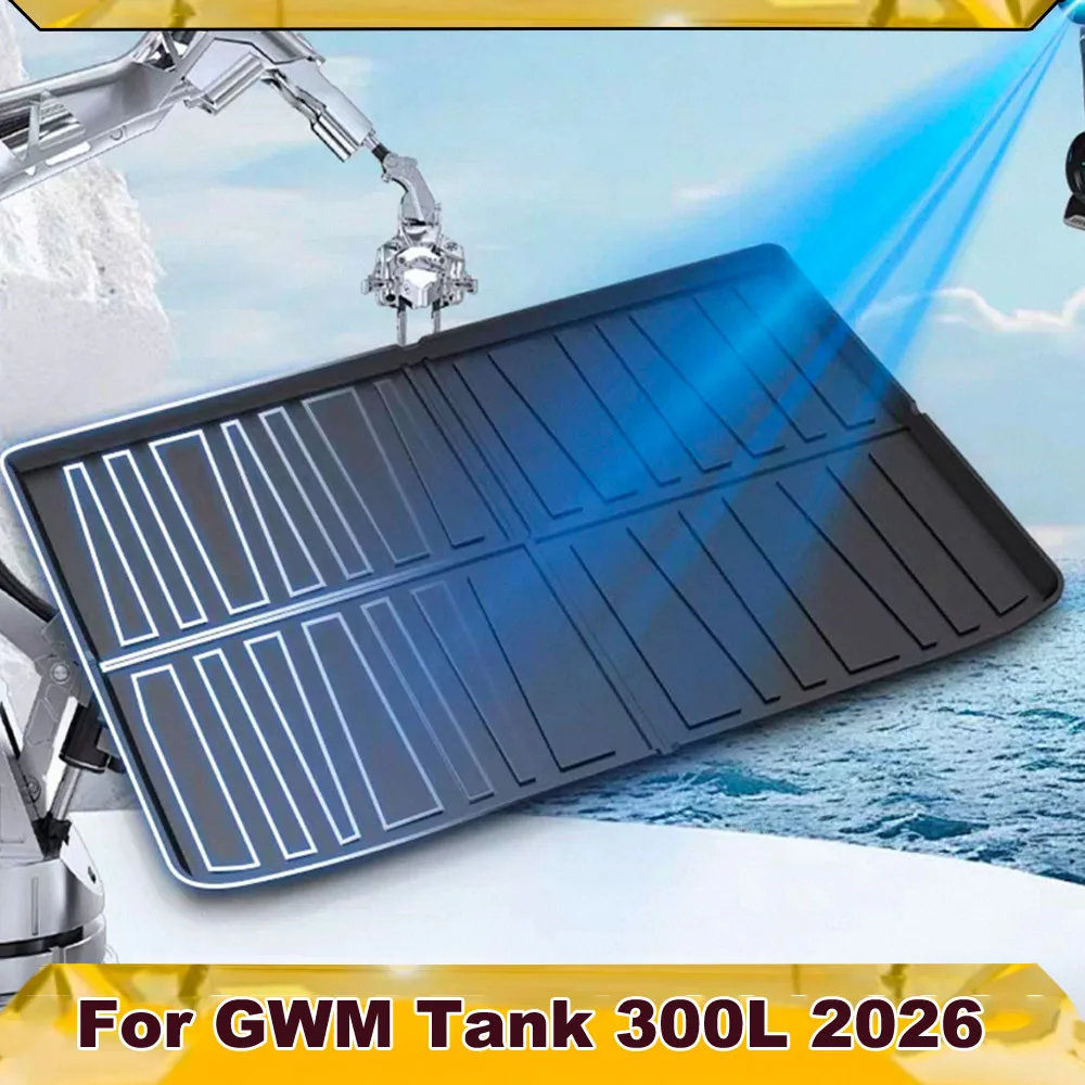 TPE Car Trunk Mat For GWM Tank 300L New Energy 2026 All-Inclusive Waterproof Anti-Scratch Cargo Liner 3D Custom Rear Boot Tray