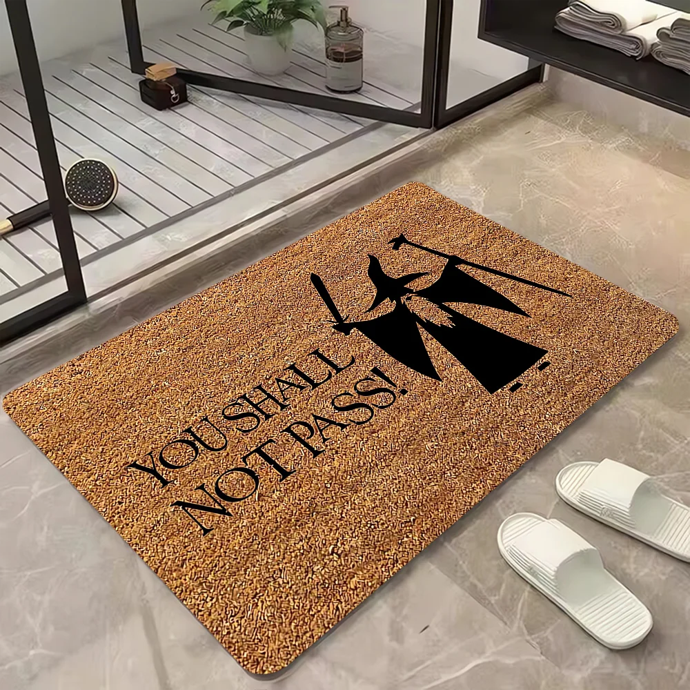 You Shall Not Pass Living Room Mat Carpet Door Floor Mat Entrance Doormat Rugs Home Choice Foot Kitchen Mats Bathroom Bath Front