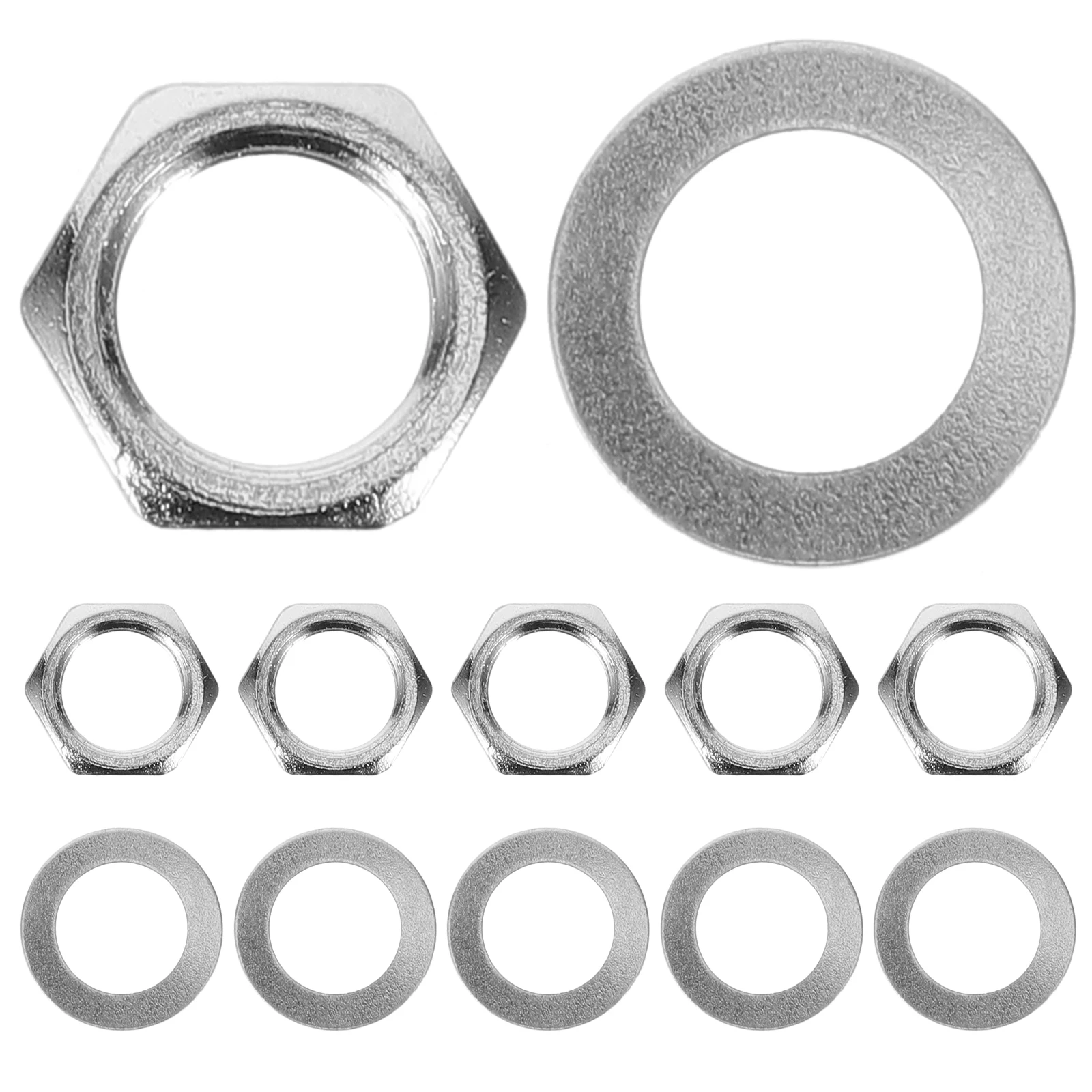

Guitar Accessory Set Stainless Steel Washers Kit Potentiometer Knob Knobs Replacement