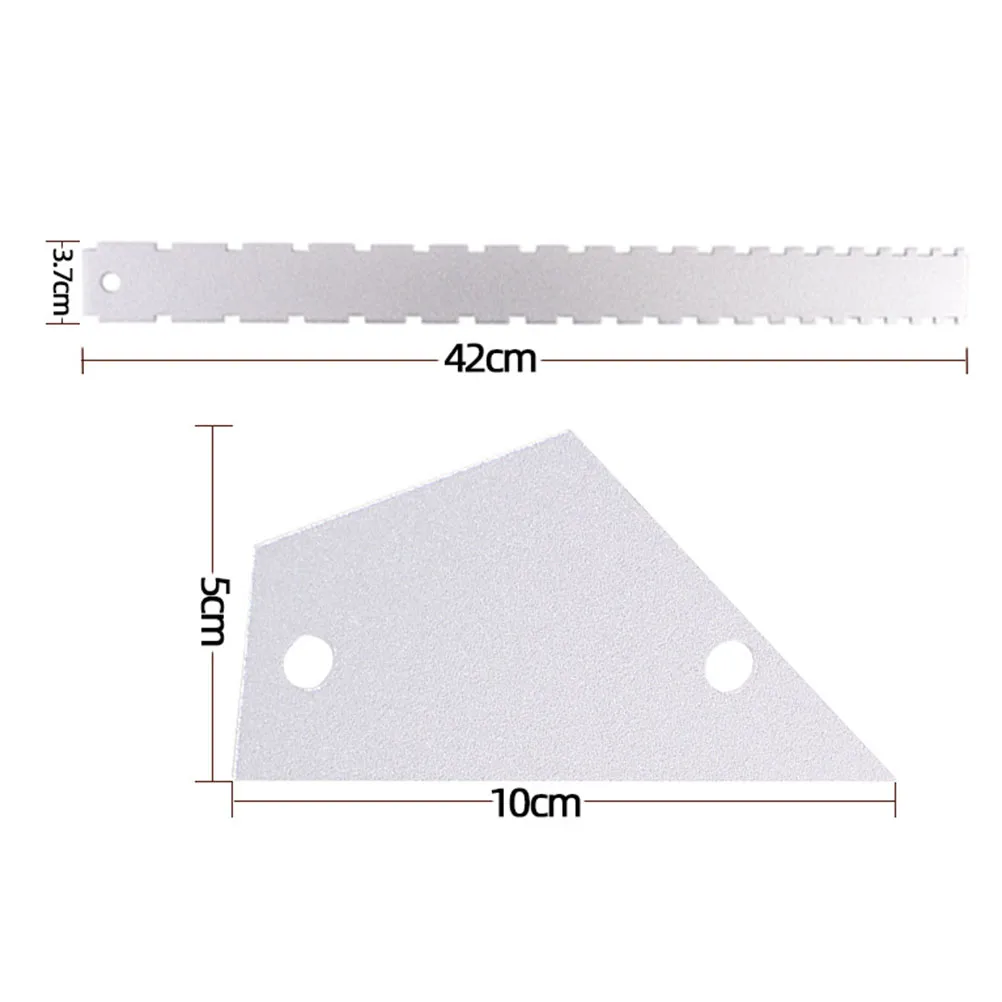 

2pcs Guitar Neck Straight Edge Ruler Electric Bass String Height Gauge Measurement Tool For Acoustic Luthier Setup