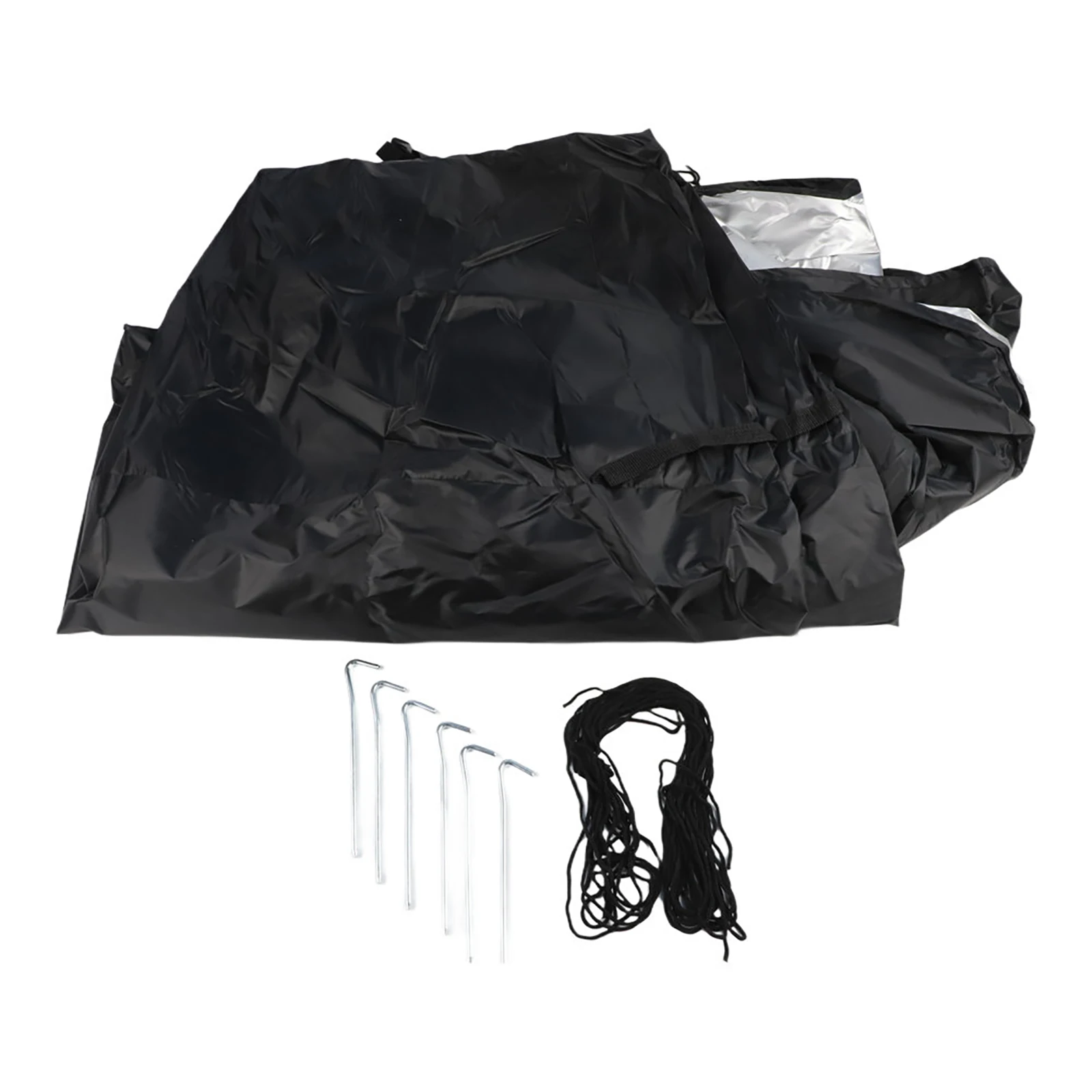 /Round /Swimming /Pool Cover 420D Oxford Waterproof Windproof With Drawstring And Nails For Above Ground Pools Leaf Debris Prote
