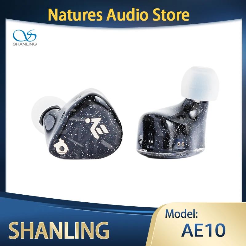 Shanling AE10 HIFI In-Ear Headphones Monitor IEMs 10 Balanced Armature Drivers with Adjustable Sound Earbuds