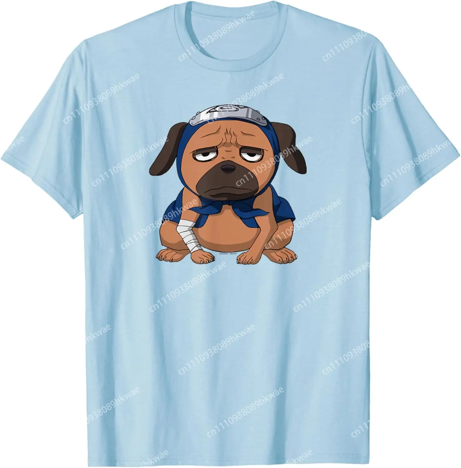 Naruto Shippuden Pakkun Ninja Hound Cute Dog Anime Fashion Casual Funny T-Shirt S-6XL Summer