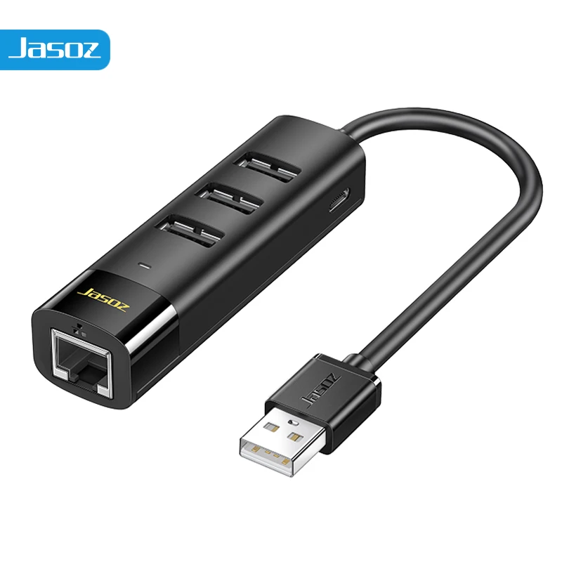 

Jasoz USB HUB Docking Station USB A to RJ45 100Mbps Ethernet Adapter for Laptop MacBook USB2.0 HUB Network Card Dock Extension