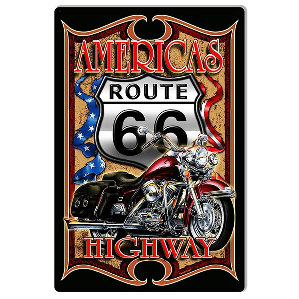 ROUTE 66 BANNER For 3'X5' OR 2X3FT CUSTOM Flag