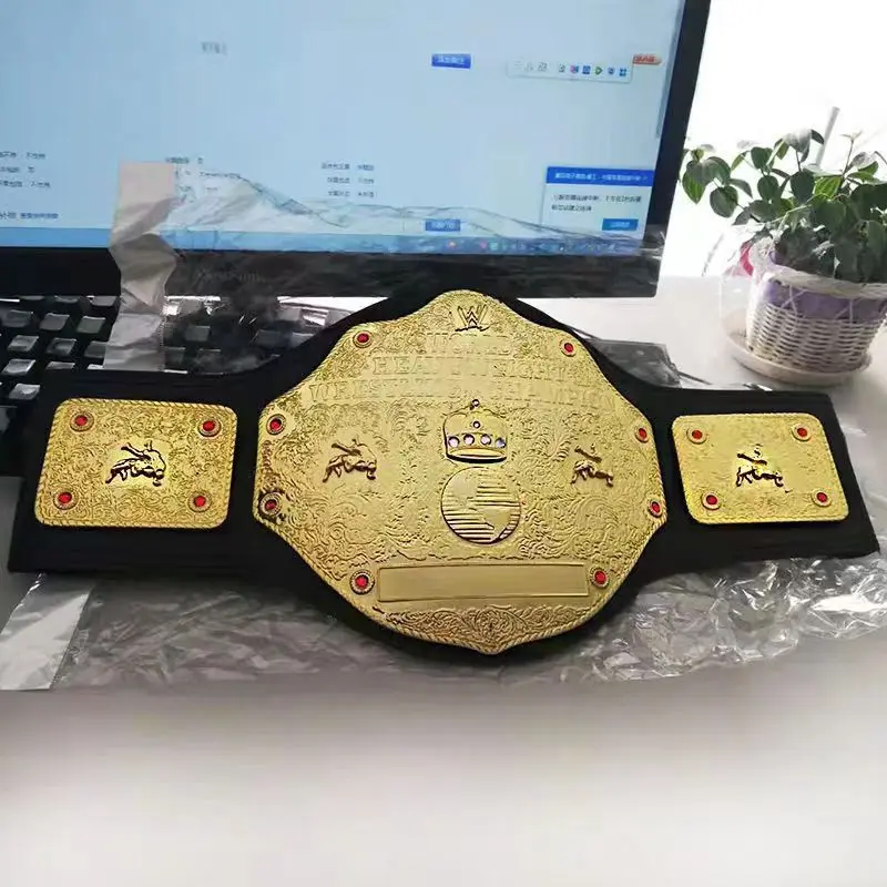 95cm Wrestler Championship Gold Belt Action Figure Characters Occupation Wrestling Gladiators Belt Anime Figure Toys Boy Gifts