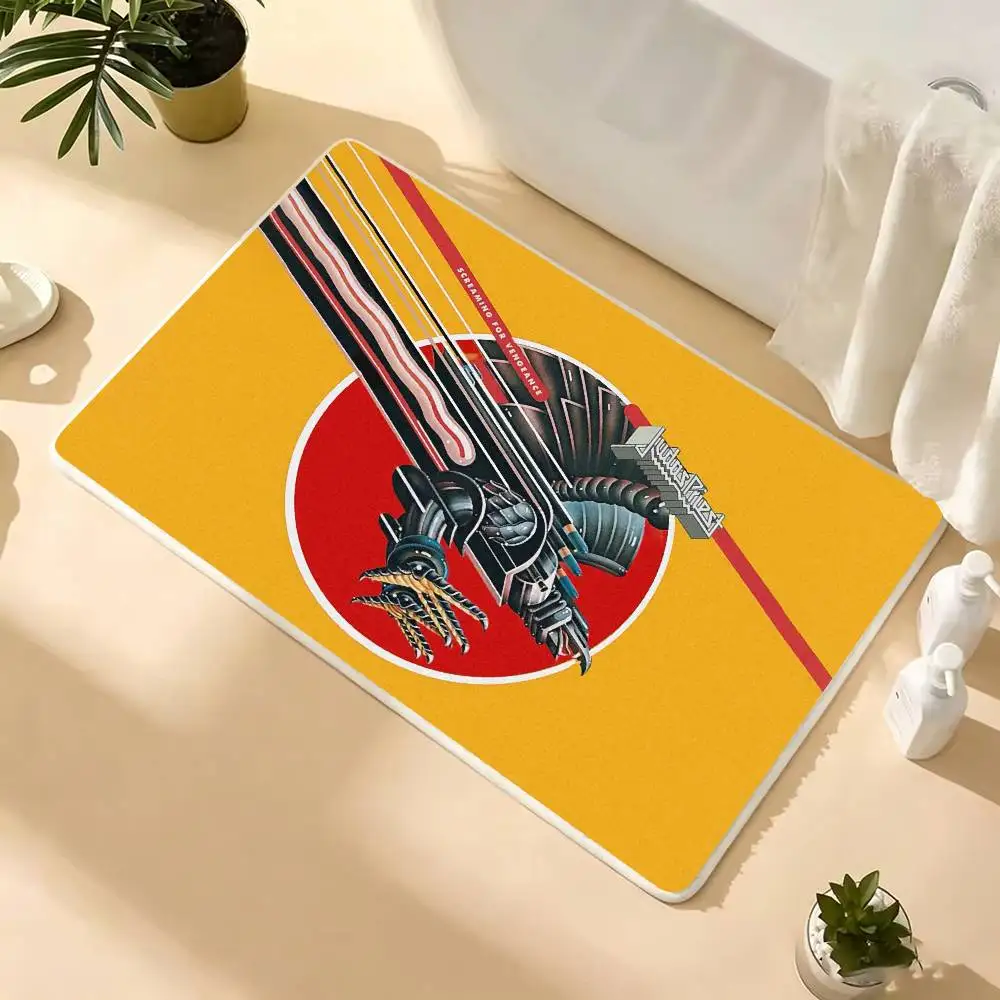 J-Judas P-Priest Floor Mat Rugs Soft Bedroom Floor Anti-skid Household Carpets