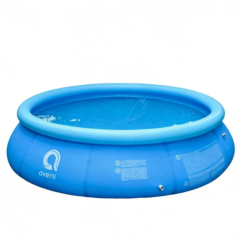Round Folding Inflatable Swimming Pool Large Capacity Outdoor Home Family Above Ground Water Pit for Kids Toddler Adults Use