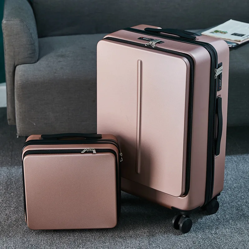 NIEUWE 20 "24" inch Rolling Bagage met Laptoptas Zakenreiskoffer Case Mannen Universele Wiel Trolley PC Box Trolley Bagage