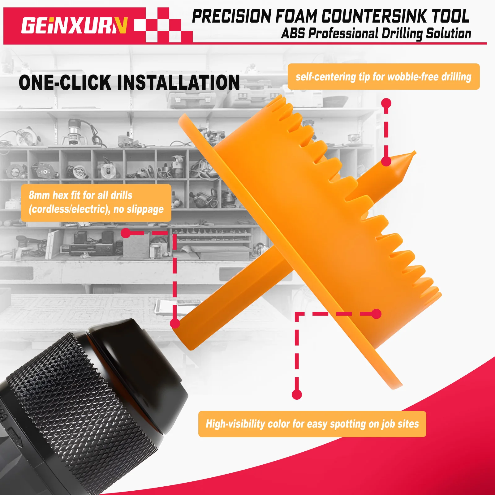 Geinxun High-Quality Plastic Tapper Set, a Precision Tool for Smooth and Easy Cutting of Foam