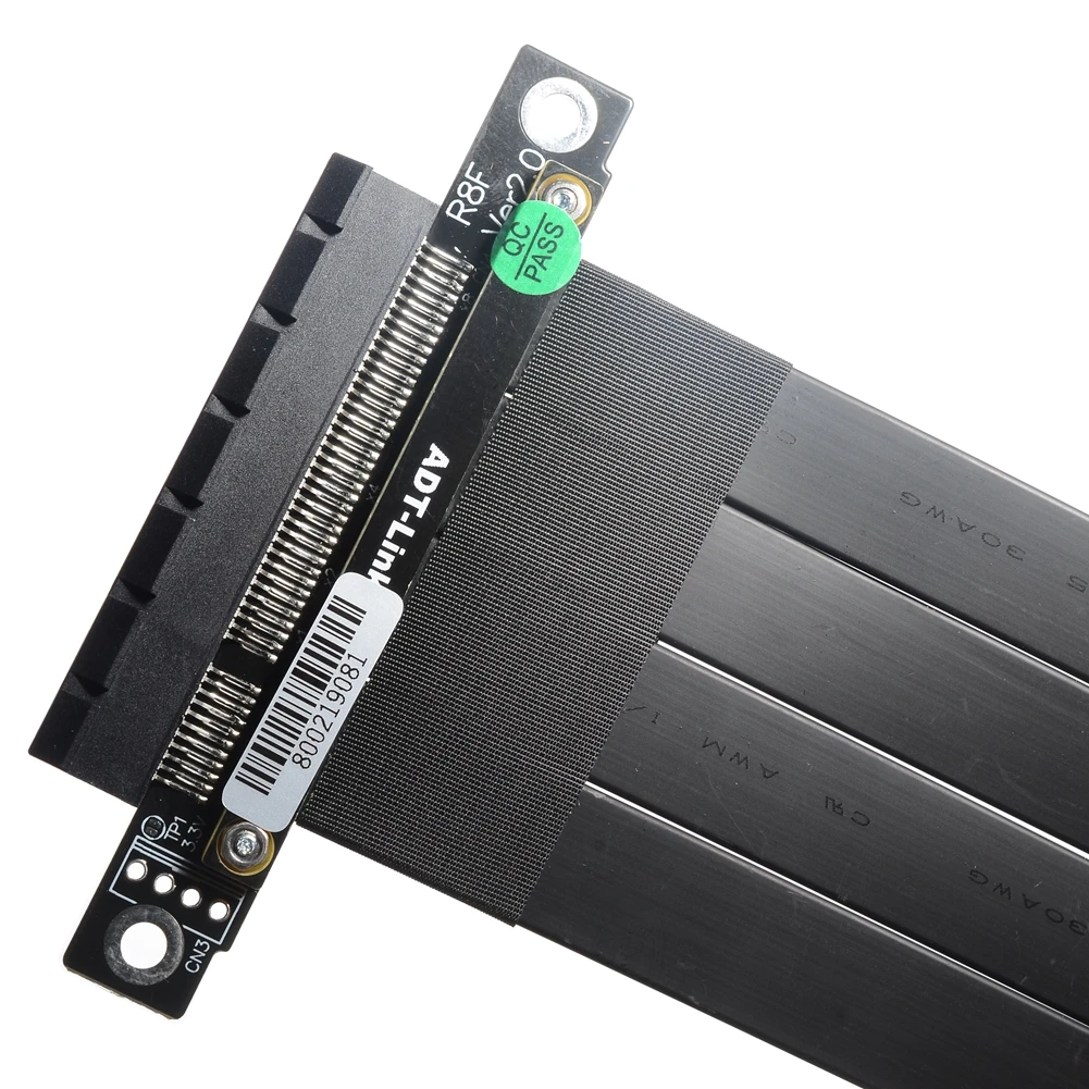 PCI-e x8 a x8 girare 180 gradi cavo di prolunga per montaggio piatto PCI Express 3.0 8x Riser Extender GPU 1U 2U scheda Video grafica del Server