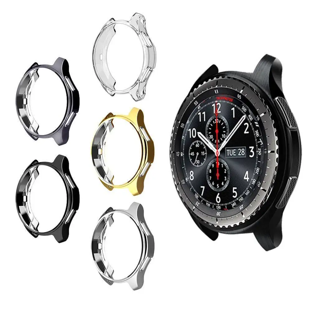 

5Pcs Smart Watch Soft Shell Protective Cover Case for Gear S4 Full Front Anti-Scratch Shockproof Frame Cover Watch Case