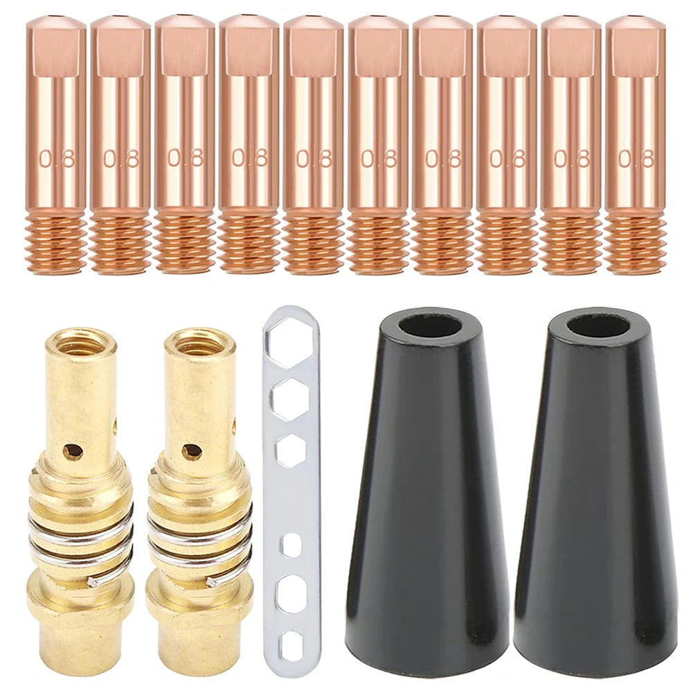 

Copper Welding Tips Flux Core Gasless Nozzle Welding Projects Easy Installation Components For 15AK Welding Torches