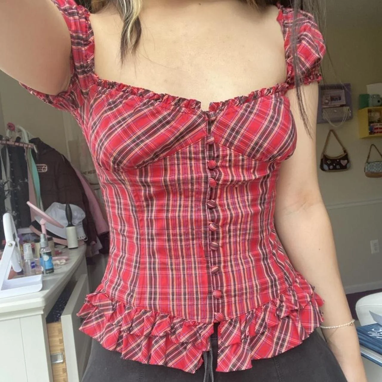 

Y2K популярная футболка для маленьких девочек, летняя тонкая женская одежда, Kawaii Maiden, эстетичный укороченный топ, элегантная модная уличная узкая повседневная футболка