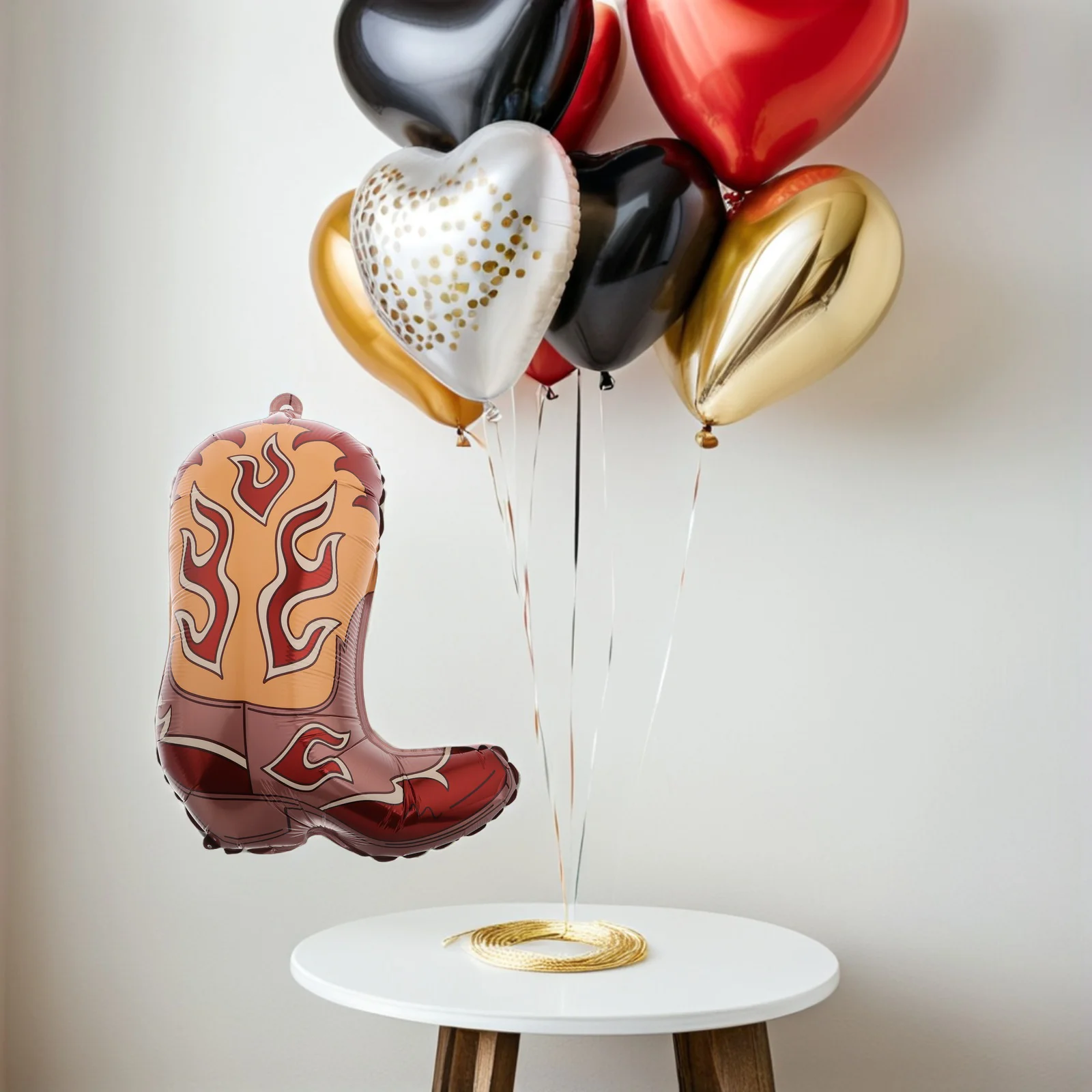 

6Pcs Western Cowboy Boot Balloons Inflatable Birthday Party Decorations Cowboy Supplies Western Theme Favors