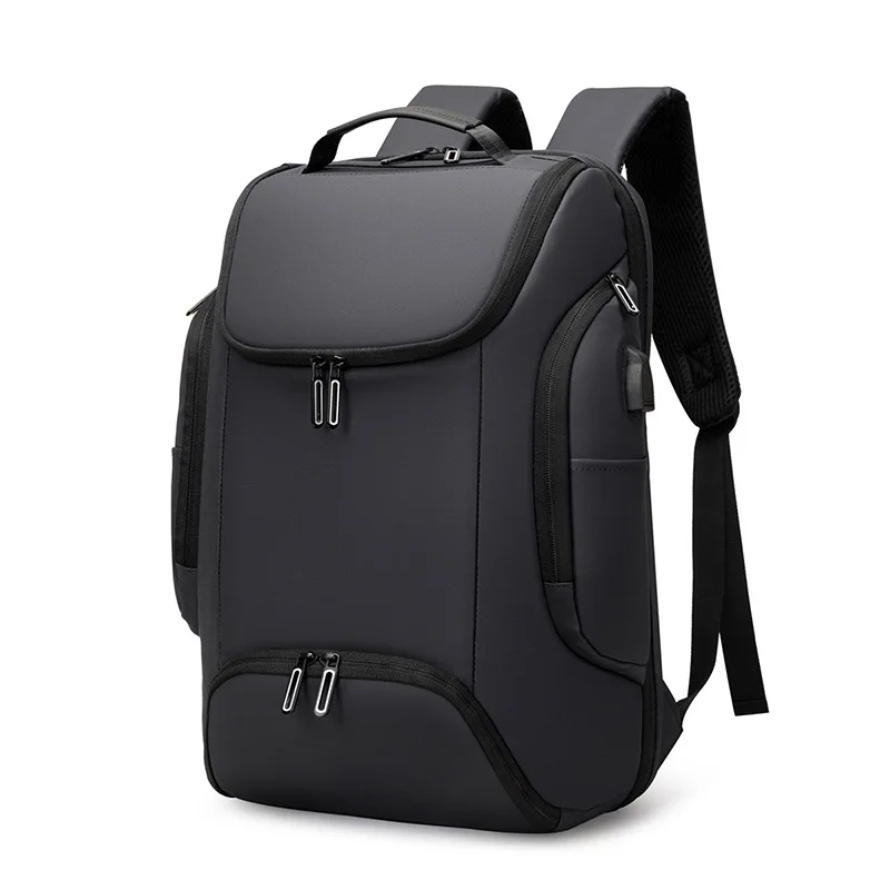 New High Capacity Backpack, Anti Shock Computer Bag, Men's Water Splashing, Leisure Travel, USB Port Charging, Durable Backpack,