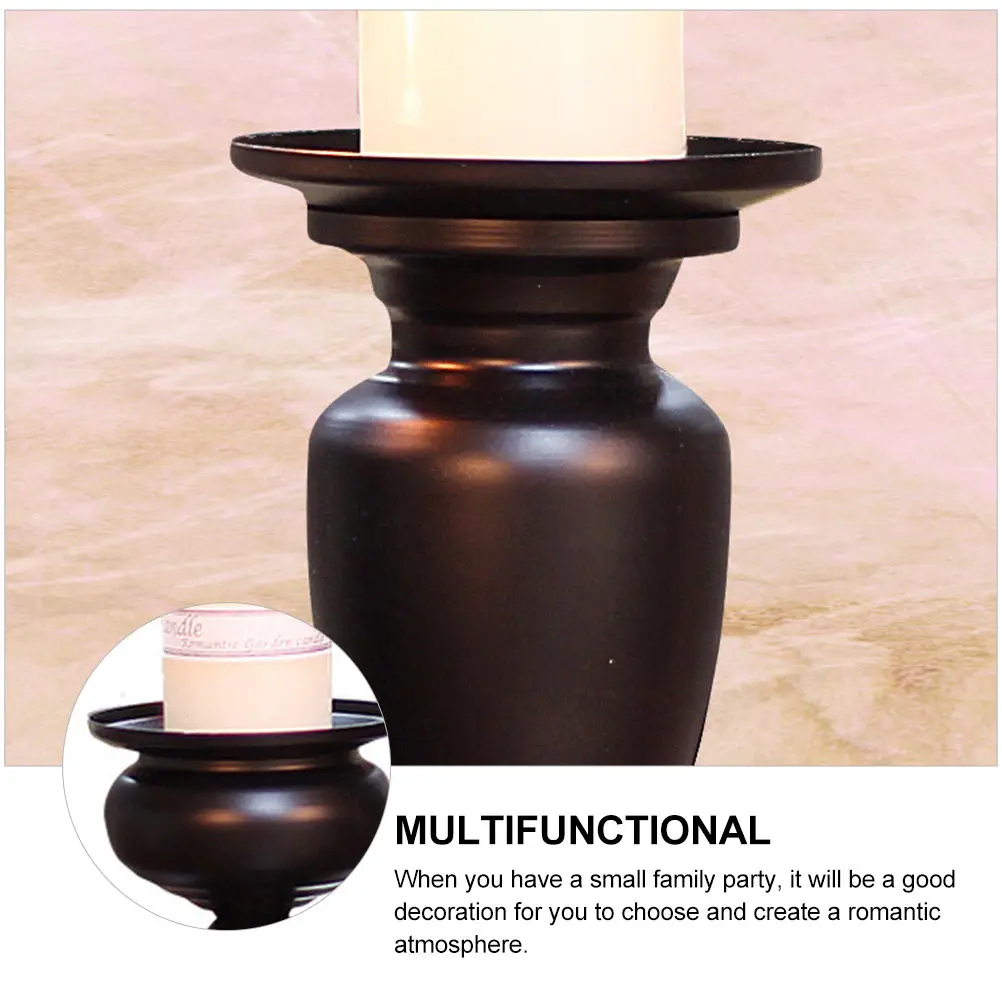 

Iron Art Holder Nordic Style Metal Candleholder for Tabletop Decoration Tealight Stand Decorative Base Home Office
