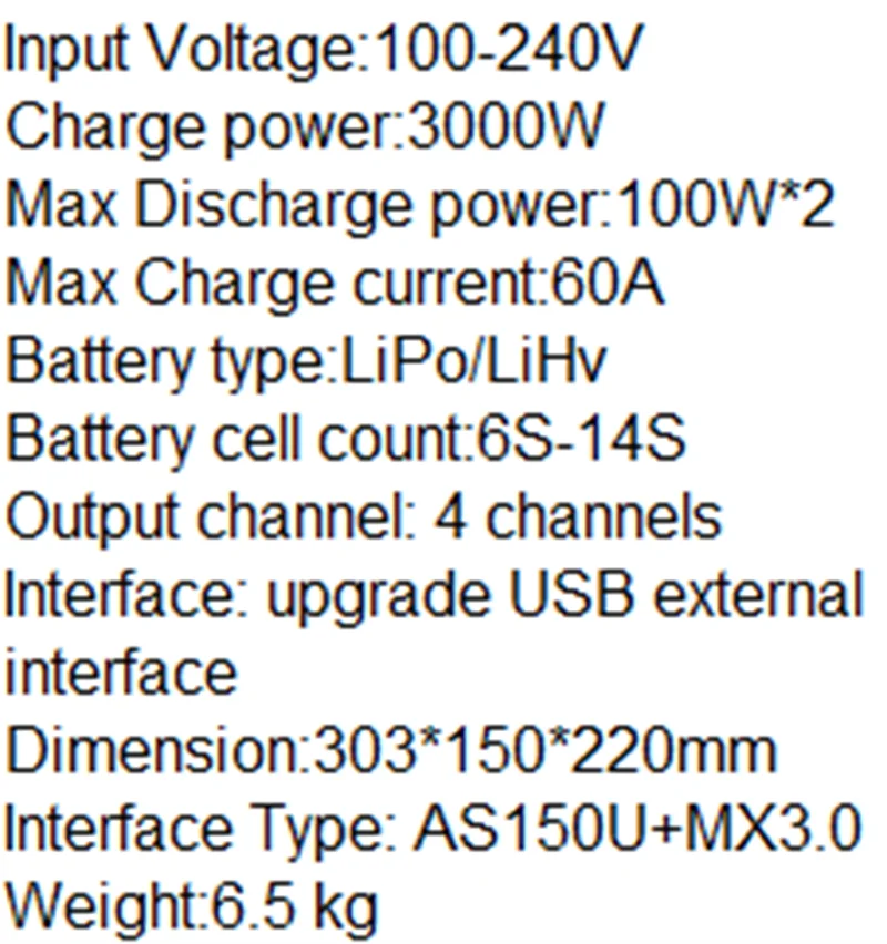 U6Q Lipo Battery Charger 1080W 20A for Agricultural Spraying dr one