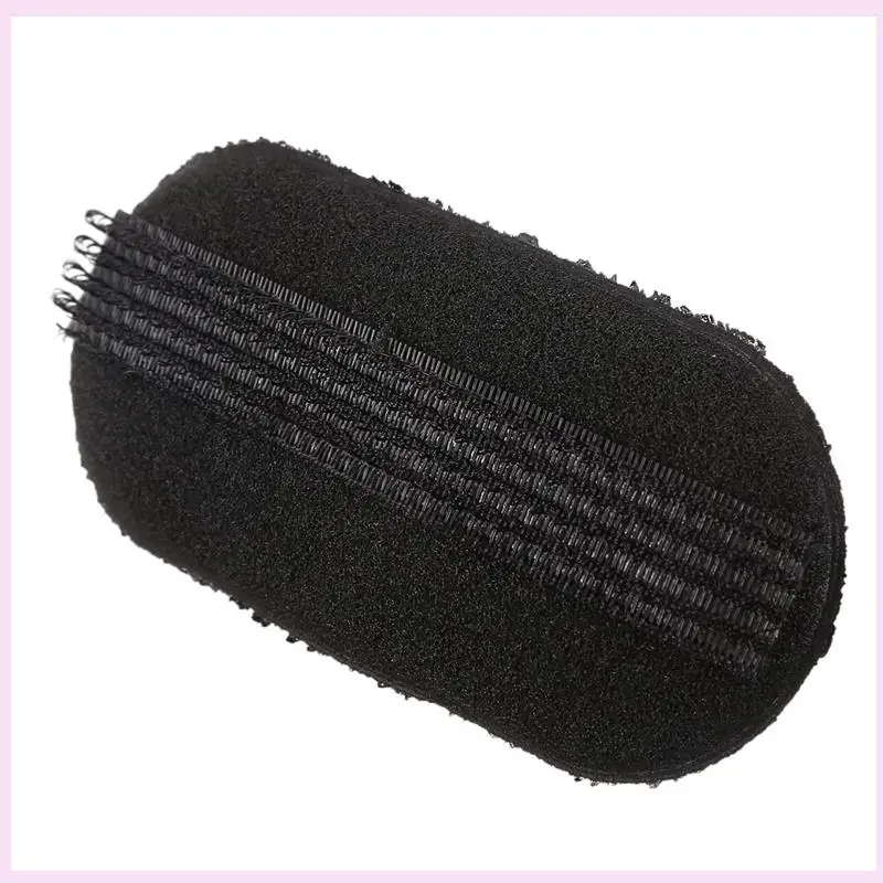 B25B 6 Pcs Black Sponge Hair Clip Volume Bumpit Padding Bun Updo
