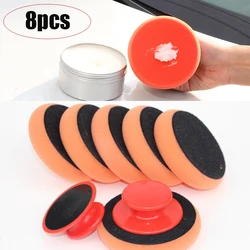 Car Wax Polishing Pad Disc Wash Polish Sponge Polisher Car Wheel Cleaning Cloth Microfiber Applicator for Auto Waxing Sponge