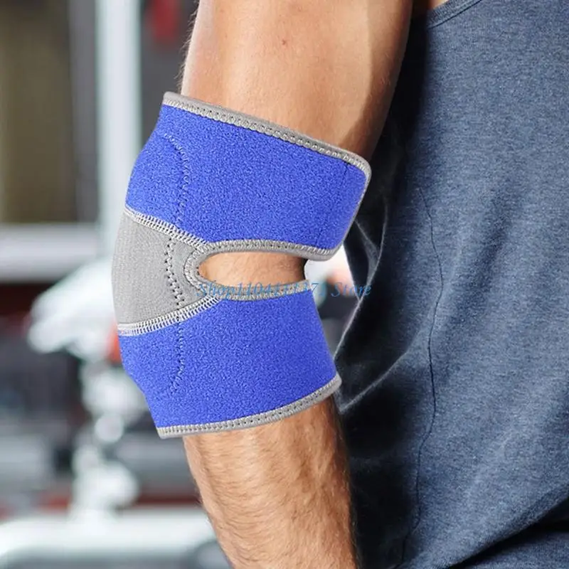 

P9FC Регулируемая поддержка локтя Баскетбольный локоть Защита теннисного локтя Простая в использовании дышащая налокотница для и