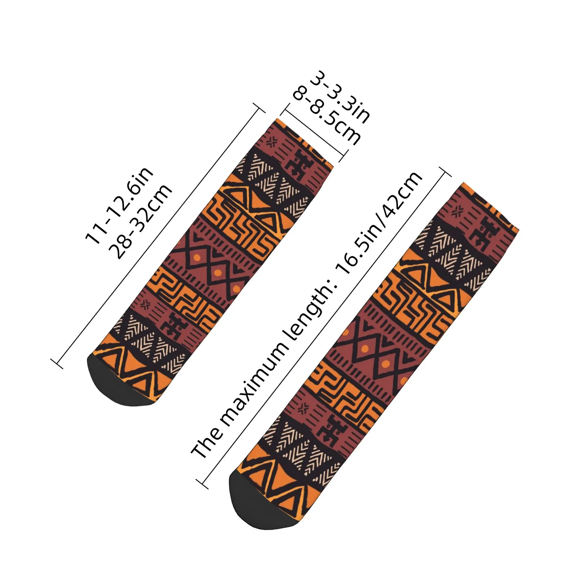 Calcetines con patrón Tribal africano para todas las estaciones, calcetines Harajuku súper suaves, medias divertidas para hombres y mujeres, regalos