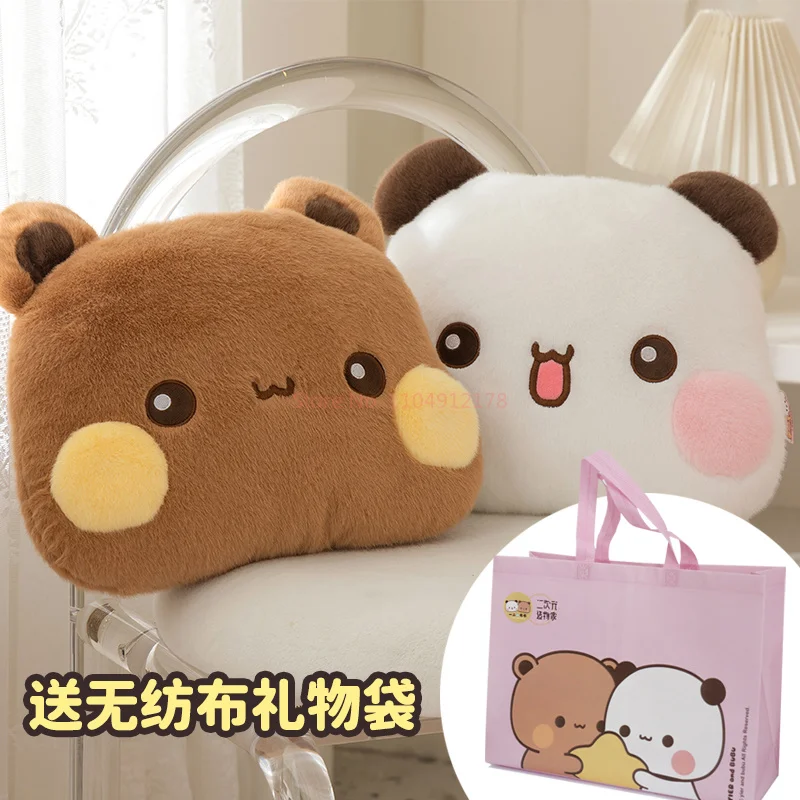 Kawaii Bubu Dudu Panda Mitao Kat Perifere Pluche Kussens Met Drukken Geluid Paar Gift Kussens Schattige Pluche Pop Decor Echt