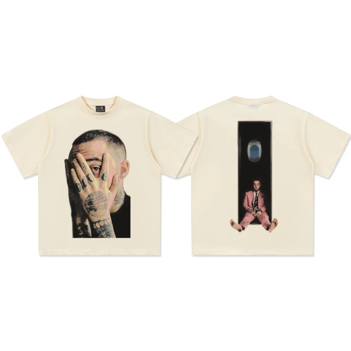Post Malone Double-Side Graphic T-Shirt Men Women Oversized Hip Hop Rapper Casual Cotton Short Sleeve Urban Streetwear Top
