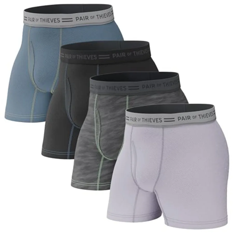 

Men Every Day Kit Boxer Briefs Underwear for Men Soft, Tagless, Cotton Spandex Blend Moisture Wicking
