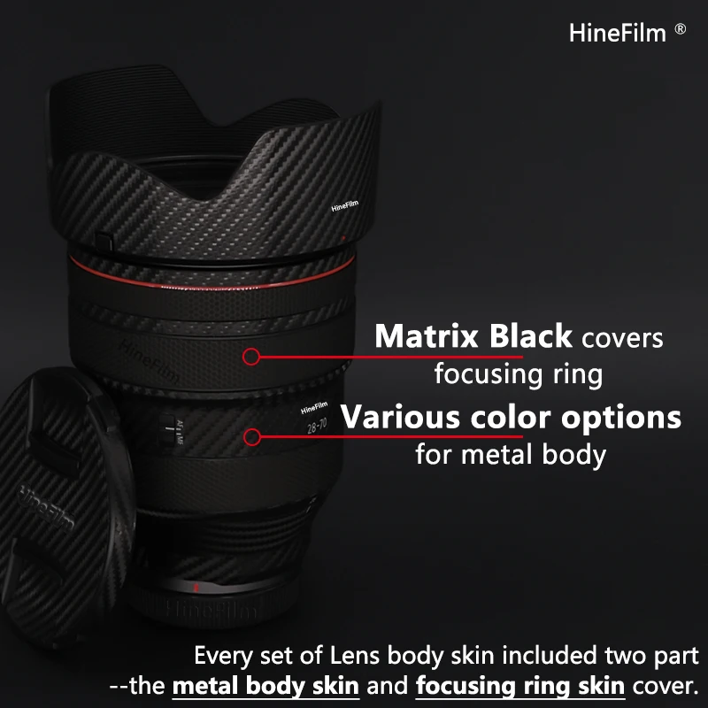 Hinefilm penutup RF28-70F2 kulit lensa Canon RF28-70mm F2 L USM untuk RF28-70 Canon stiker lensa F2 kulit 2870 F2
