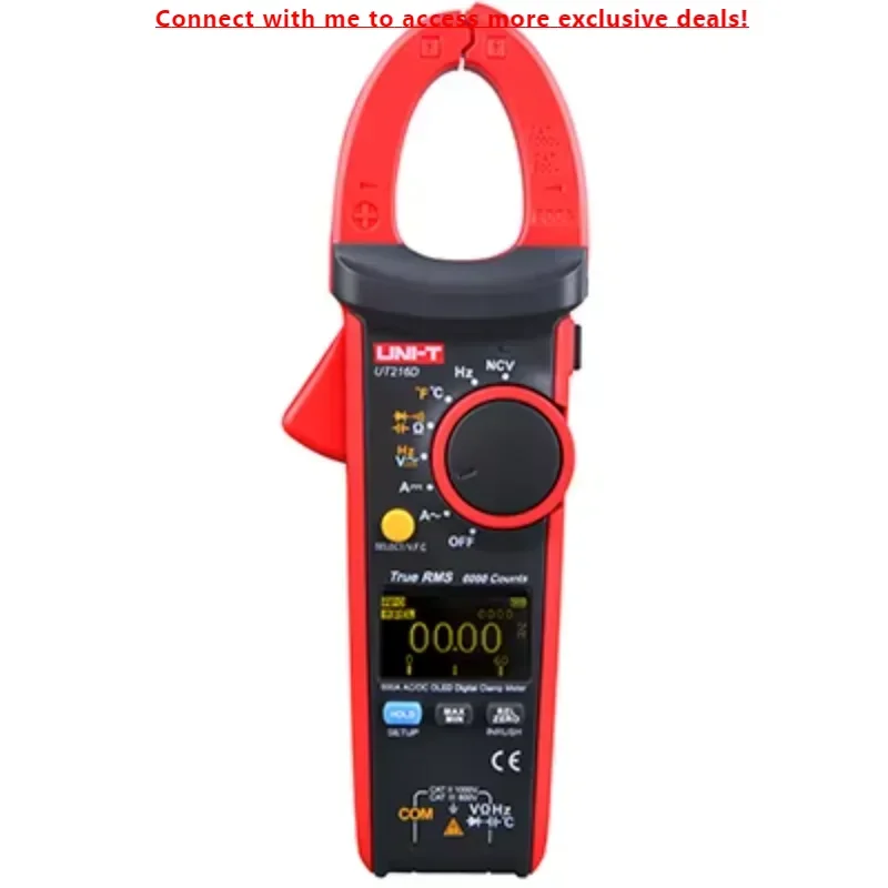 

UNI-T UT216D Цифровые клещи 600A Релитивные режимы NCV Фонарик VFC
