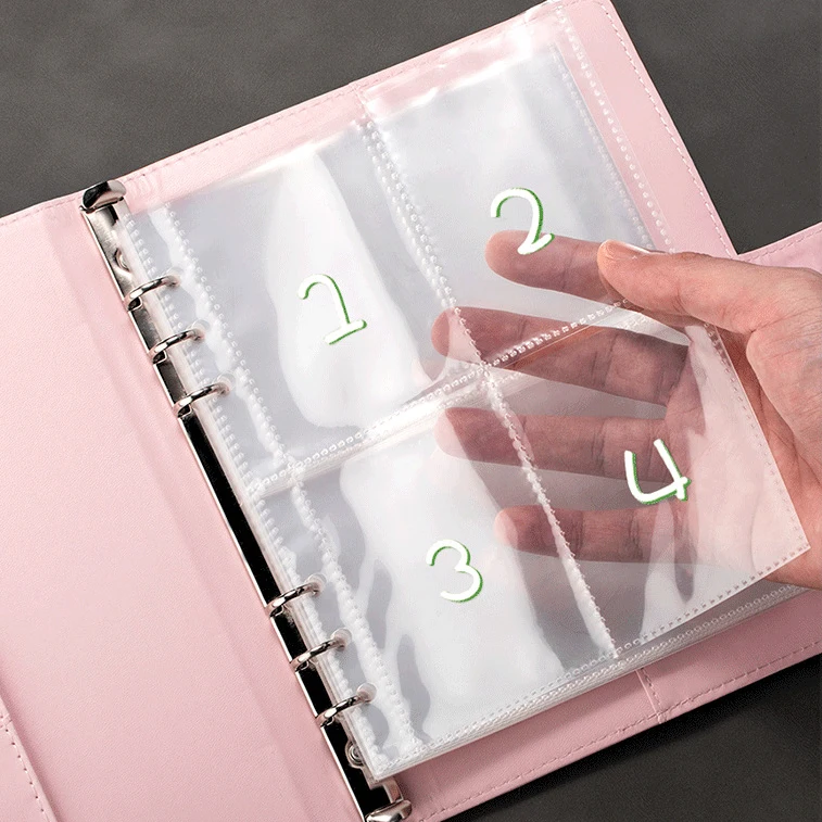 Cash Challenge Cash Binder Notebook Journal Book Cover Planner Office School Daily Notes Study Index Pens Log Book Sheets Diary 5
