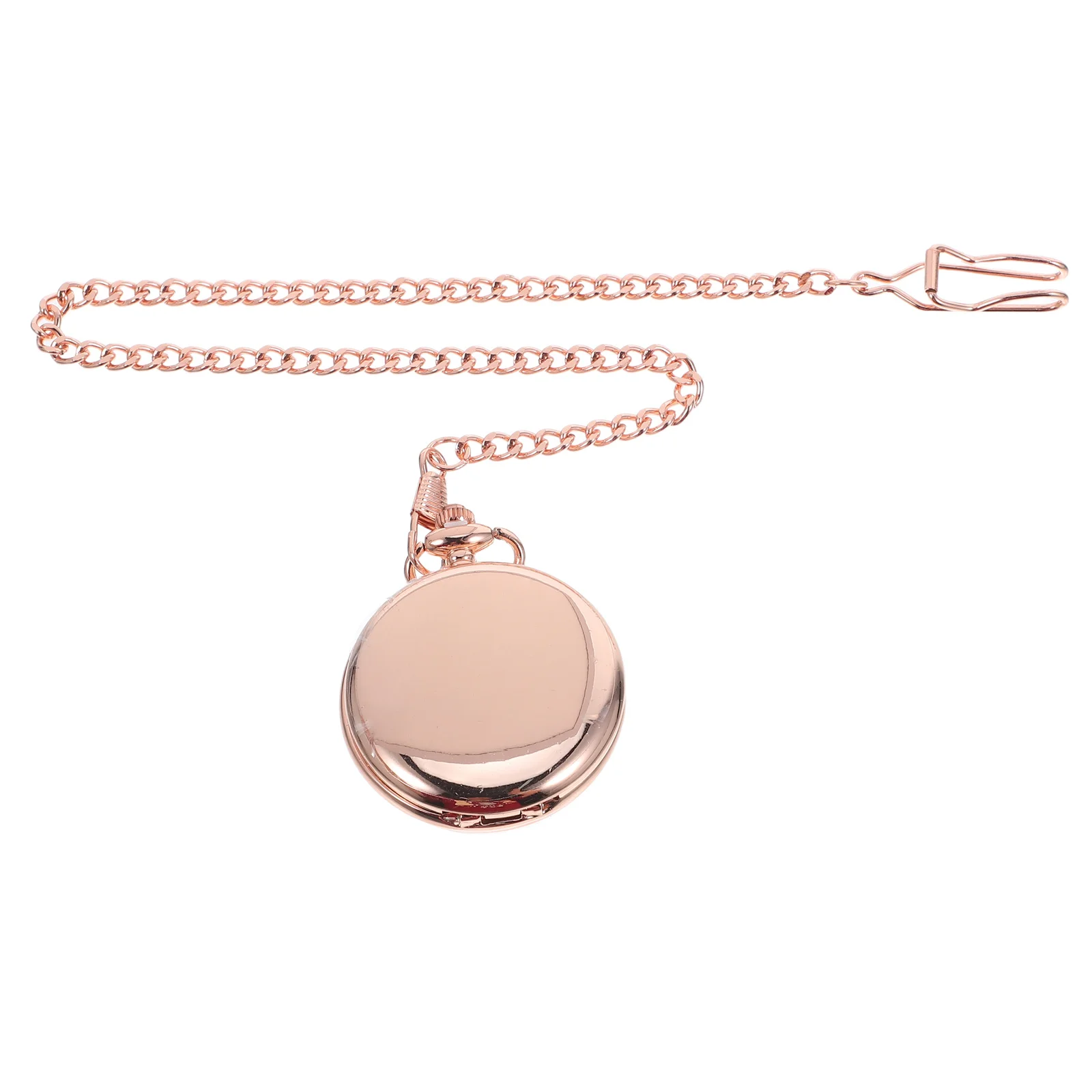 Vintage Quartz Pocket Watch Roman Numerals Smooth Alloy Case Retro Men Steampunk Chain Gift Pocket Watch Chain Watches for Men