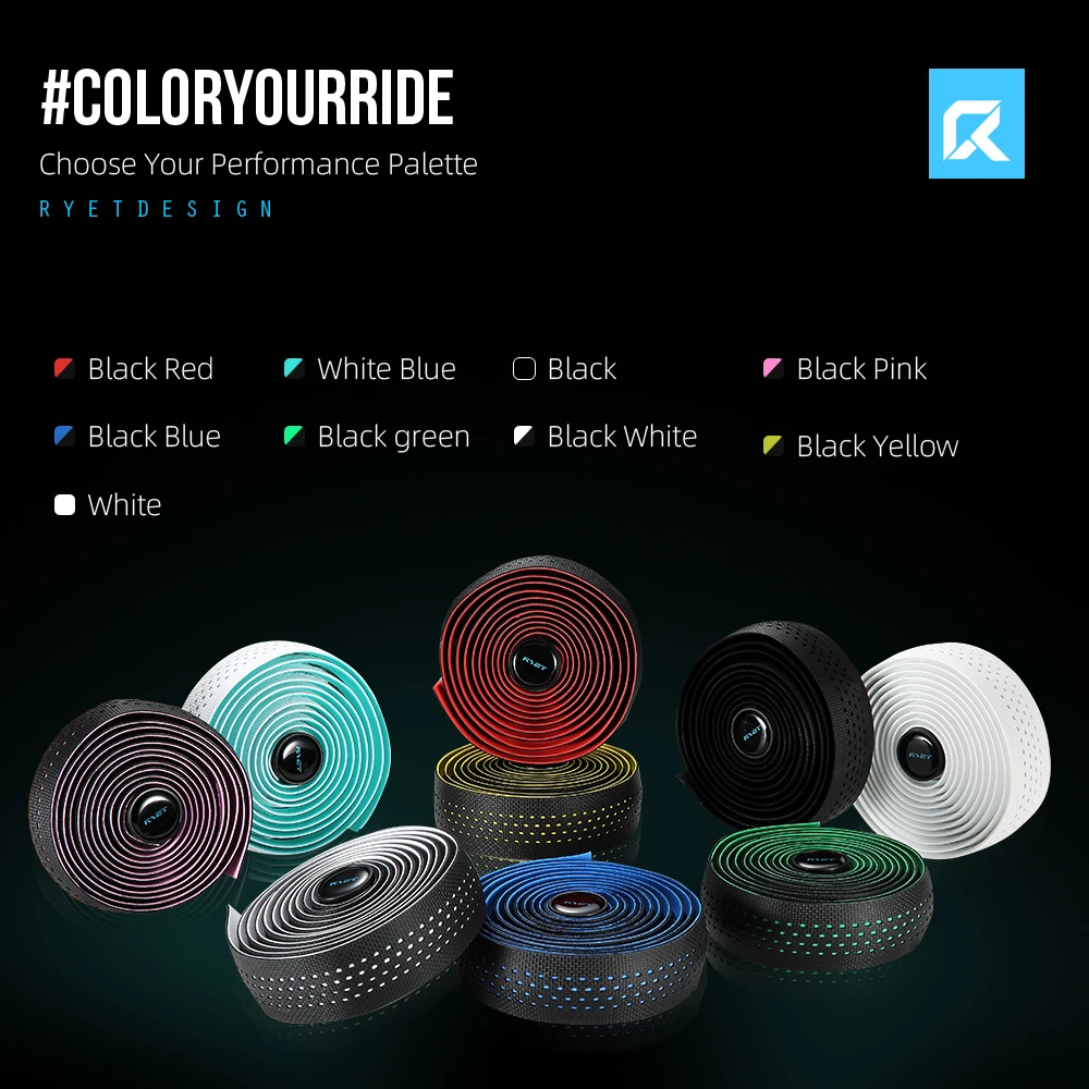 

Суперлегкая лента для шоссейного велосипеда RYET, гелевая подкладка, противоскользящая пленка на руль велосипеда, прочная антивибрационная лента для деталей велосипеда