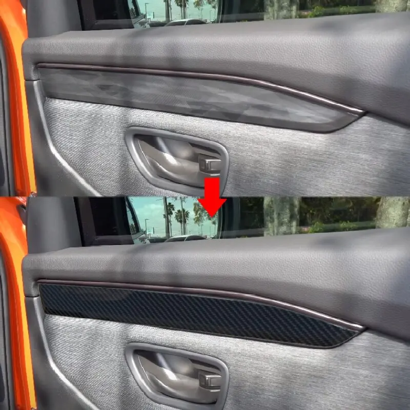 Car Accessories ABS Car Inside Door Garnish Body Trim Accent Molding Cover Bezel Styling Protector For Honda Passport 2025 2026
